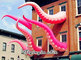 Customized Pink Inflatable Octopus Legs for Events and Advertisement