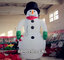 Customized Inflatable snowman with Black Hat for Christmas Decoration