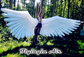 Large Holy White Inflatable Wings Costumes for Activity and Party