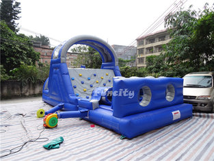 China Commercial Events Kids Bounce House , Inflatable Jumping Castle With Climbing Wall Games supplier