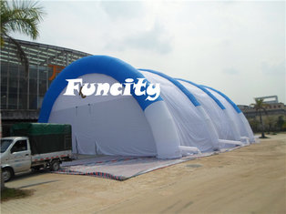 China Material 0.55mm pvc Tarpaulin Size 30x20x9m Inflatable Sport Tent Paintball Tent supplier