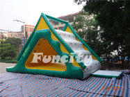 Yellow and Green Size 7.6*4.6*4M Made of 0.9MM PVC Tarpaulin Inflatable Water Slide