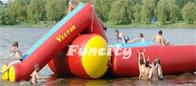 0.9MM PVC Tarpaulin Inflatable Water Toys Water Slide used in Seashore