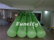 7M Length 0.5m diameter Green Color  Airtight  Floating Water Buoys for Aqua park  Enclosure