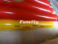 Yellow / Red Color Inflatable Buoys For Water Park , Water Fence / Inflatable Buoys