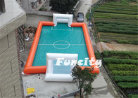 0.6mm Plato Pvc Tarpaulin Inflatable Football Field Commercial Soccer Inflatable Games