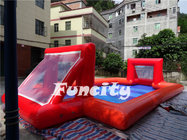 Air Sealed Magic Inflatable Soap Football Court , Football Inflatables Game