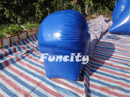 Blue Inflatable Sport Games 27PC Paintball Bunker Silk Printing
