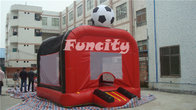 0.55mm Fire Retardant PVC Tarpaulin Inflatable Bouncy House In Football Theme