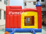 Red Torch Inflatable Combo Bouncers With Slide Fire Retardant PVC Tarpaulin