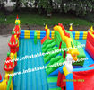 0.55mm PVC Tarpaulin Kids &Adults Inflatable Fun City Playground for Amusement Park and Public Garden