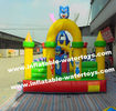 Bluecat 0.55mm PVC Tarpaulin Inflatable Fun City Playground,Inflatable Amusement Park with Air Blower