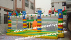 Safety 0.55mm PVC Tarpaulin Inflatable Fun City Playground for Entertainment