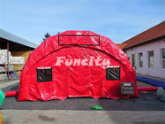 Outdoor Red Inflatable Tunnel Tent / Marquee Tent With EN14960 Certificate