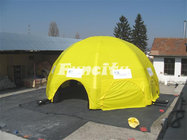 Fluorescent Yellow Dome Inflatable Air Tent Camping In Hot - welding Workmanship