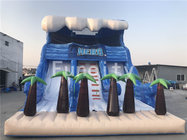 0.55mm PVC Tarpaulin Inflatable Dry Slides , 11 Meter Jumping Inflatable Slide