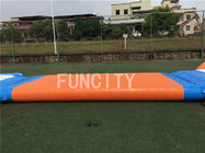 PVC Tarpaulin Inflatable Obstacle Water Park Inflatable Sport Games 37M * 22M