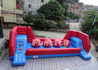 Customized Durable Red Inflatable Obstacle Course Sewing 60 Months Lifespan