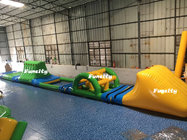 Swimming Pool Kids Inflatable Water Toys Green / Yellow 16.5 * 2 m 3 Years Warranty