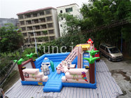 0.55mm PVC Tarpaulin Inflatable Jumping Castle Kids Outdoor Rainforest Run