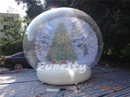 Customized Size 0.6MM Pvc Material Inflatable Snow Globe for Christmas / Halloween