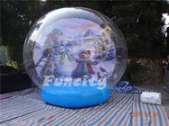 3-8 M Customized Size Inflatable Christmas Snow Globe With 0.6 mm PVC Tarpaulin