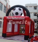 Customized Logo Inflatable Soccer Goal , Inflatable Soccer Games 6ML*3MW Size