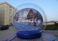 Customized Theme Inflatable Snow Globe for Christmas / Halloween With PVC Material