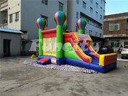 0.55mm PVC Tarpaulin Inflatable Jumping Balloon Castle With Slide For Kids