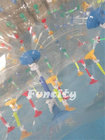 2.8mL x 2.2m Diameter Shining Human Hamster Inflatable Water Roller For Kid And Adult