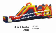 Fire-retardant Waterproof 0.55mm Tarpaulin Inflatable Combo Bouncers