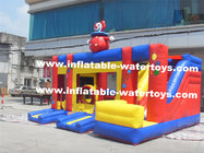 Clown 0.55mm Commercial Inflatable Combo Bouncer for Outdoor Amusement