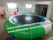 0.9mm Thickness PVC Tarpaulin Inflatable Water Toys Water Trampoline with Climbing Ladder