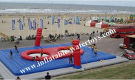 0.55mm PVC Tarpaulin Inflatable Volleyball Game for Inflatable Sports Game with Stainless Steel Trampoline