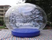 3 - 6m advertising Inflatable Snow Globe Bubble Decorations / Snow Bubble Tent