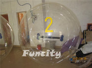 OEM PVC or 0.8MM TPU Transparent Inflatable Water Walking Ball  with Numbers
