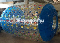 Cylinder PVC Inflatable Water Roller with Colourful Cable Loop