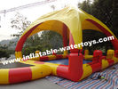 0.9mm PVC Tarpaulin Inflatable Water Pools with protective Pillar and Net