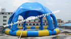 Inflatable Swimming Water Pool with 6 legs mobileTent cover and protective net