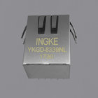 Ingke YKGD-8339NL 100% cross 6605444-6 Through Hole RJ45 Magnetic Modular Jacks
