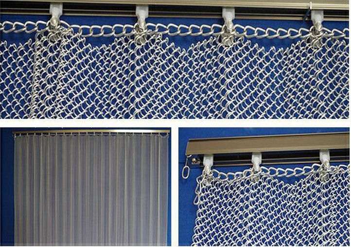 New Style Metal Coil Drapery / Wire Mesh Shower Metal Curtain