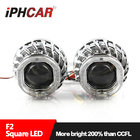 Iphcar wholesale car accessories universal projector headlight double angel eyes projector lens for H1 H7 H4 9005 car