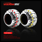 China Factory fashion style car accessories 2.5 inch 35W hid bi xenon projector lens with double angel eyes