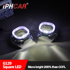 3.0 Inch Black Angel Eyes Shrouds LED DRL Covers For Headlight Projector Lens