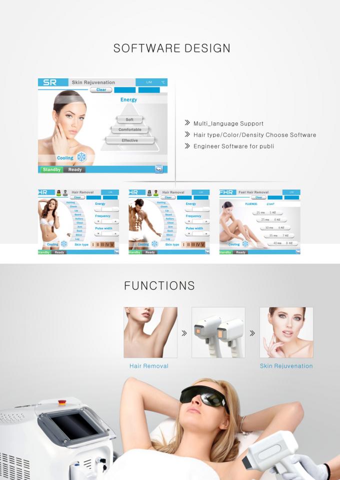 3 Waves Permanent Hair Removal 755/808/1064nm Diode Laser Hair Epilation Device