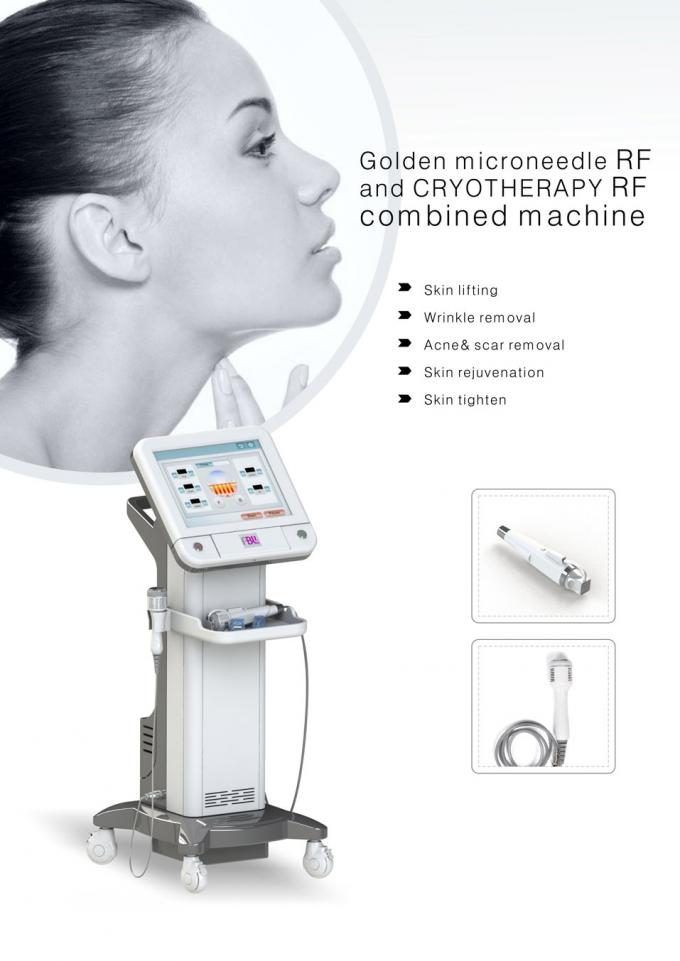 Big discount rf fractional microneedle skin tightening scar removal golden microneedle RF device