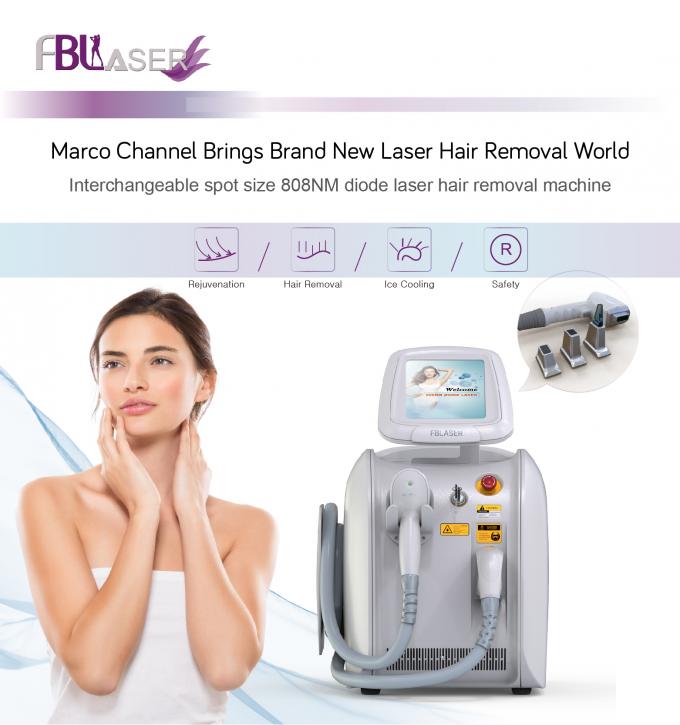 Treatment Tips Changeable 808nm Diode Laser Hair Epilation Device
