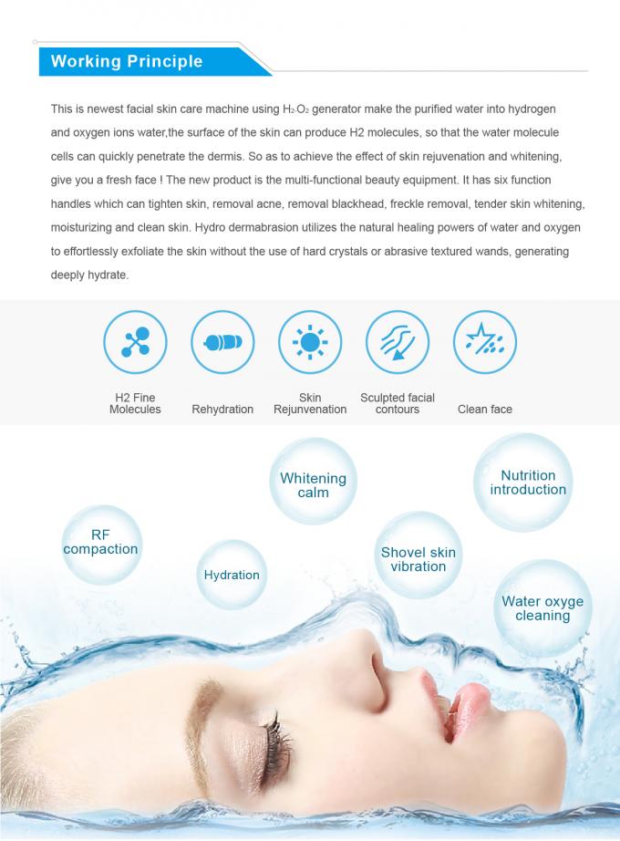 H2-O2 BUBBLE OXYGE Water Hydra Dermabrasion Peel Skin Rejuvenation Beauty Machine