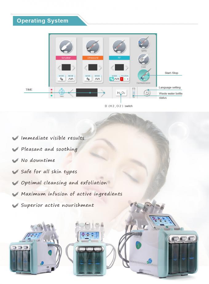 Hot Sale H2-O2 Diamond Peeling and Water Jet Beauty Aqua Hydra Dermabrasion Peel Machine