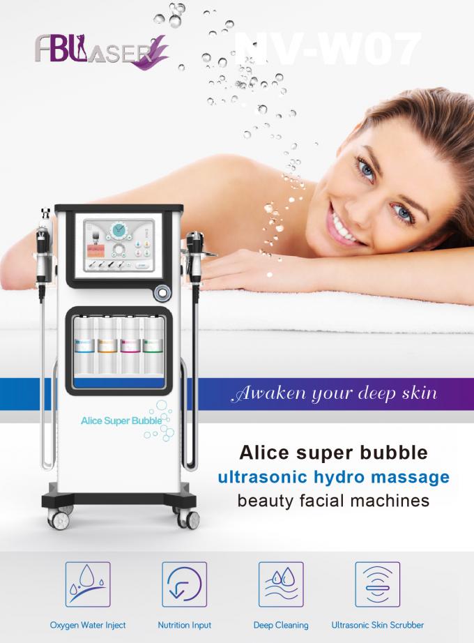 Popular Alice super bubble skin rejuvenation machine professional 7 in 1 skin cleaning and face lifting device